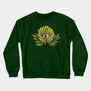 Spooky Plant With Weird Eye Crewneck Sweatshirt